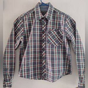 Vintage Women's Rockies Long sleeve lightweight plaid denim shirt. EUC. …